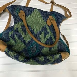 Blue and green bag